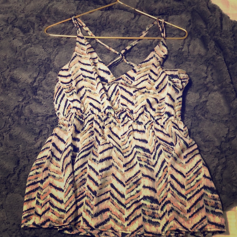 Silky peplum top